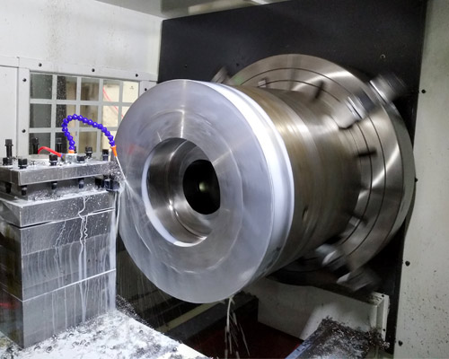 大型滾筒臥式CNC數(shù)控車床對外加工＿直徑650mm飛機(jī)模具配件內(nèi)研磨加工